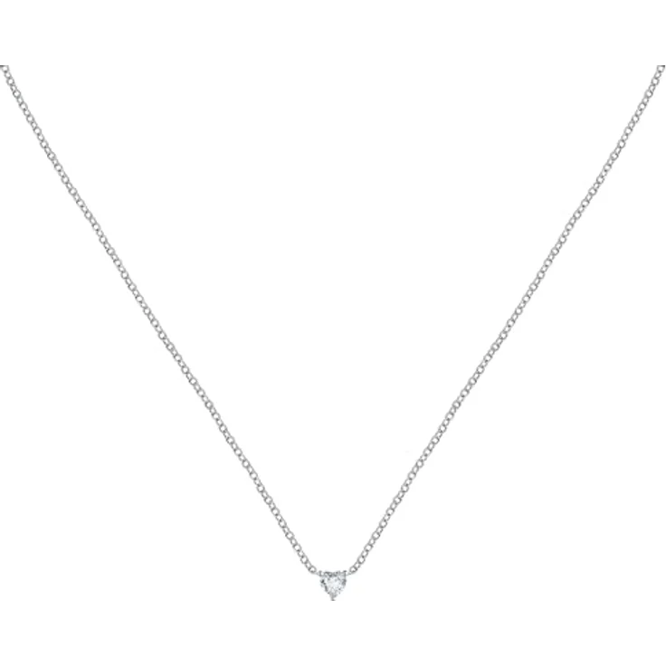 LA PETITE STORY Damenhalskette LPS10AWV16, 45 cm aus 925% Silber mit Zirkonen, praktische Karabinerverschluss – Bild 1