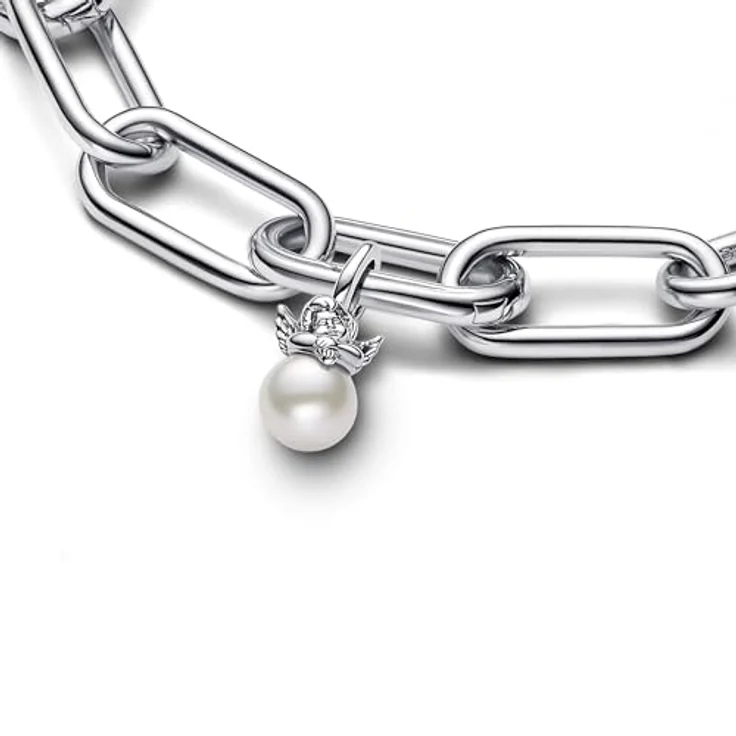PANDORA ME Amor Mini-Charm-Anhänger aus Sterling Silber, romantisches Design auf Süßwasserzuchtperle, kompatibel mit ME und Moments Armbändern, 793108C01 – Bild 3
