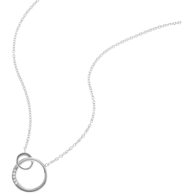Skagen ELIN SKJ1053040, Damenkette aus Edelstahl mit Glassteinen, Silber, poliertes Finish – Bild 5