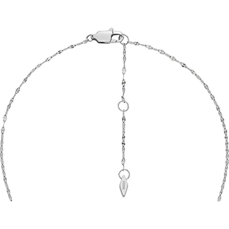 FOSSIL Locket Collection, Damen-Halskette aus Edelstahl, 400mm + 50mm, silberfarben, poliert mit Karabinerverschluss – Bild 5