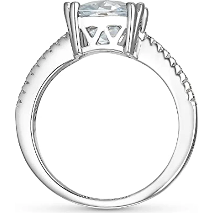 FAVS Damen-Damenring 925er Silber, 1 Zirkonia, Breite 0,9 cm, Stärke 6,5 mm, Silber 32017126 – Bild 2