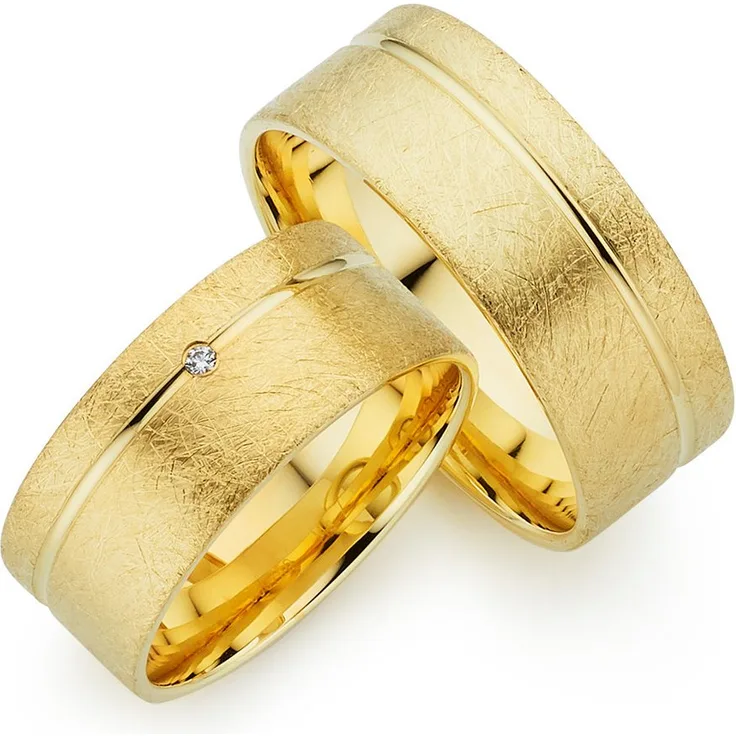 Phönix Trauring Schmuck Partnerring Ehering Verlobungsring Freundschaftsring, gold, wahlweise mit oder ohne Brillant, Made in Germany