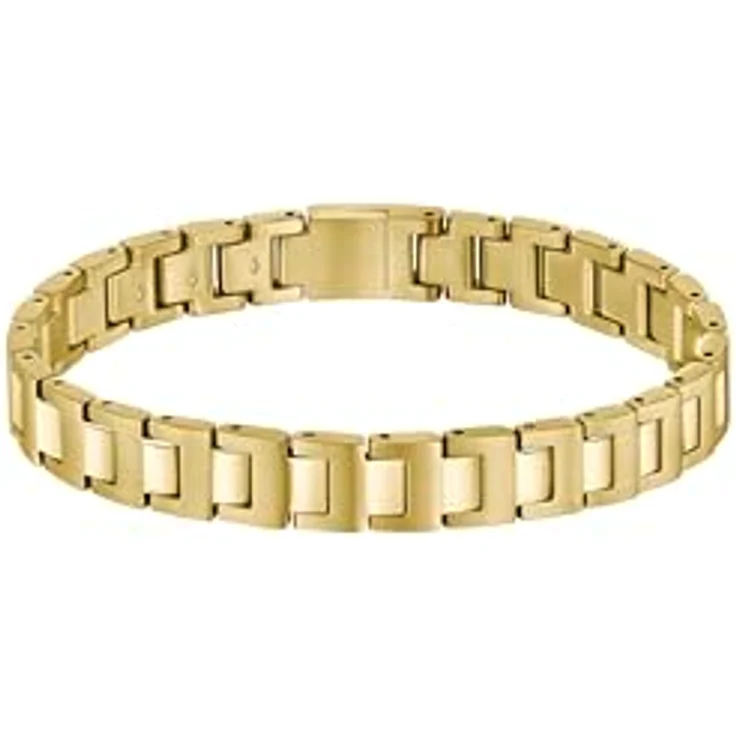 HUGO BOSS Candor Herren-Armband, goldfarbenes Edelstahl mit magnetischem Verschluss und strukturiertem Design – Bild 2