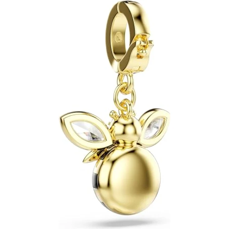 Swarovski Idyllia Charm, Biene mit verschiedenen Schliffen, Mehrfarbig mit Goldlegierungsschicht und klaren Kristallflügeln – Bild 5