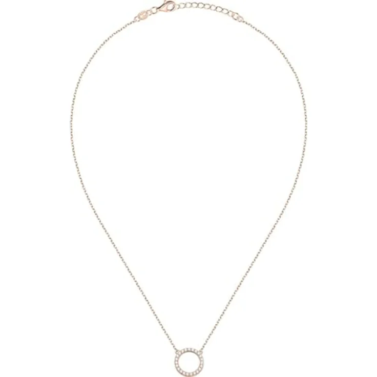 CHRIST Damen-Kette 925er Silber, recycelter Zirkonia, One Size – Bild 5