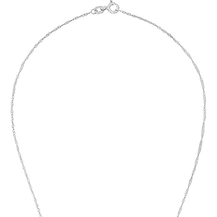 Amor Kette mit Anhänger 925 Sterling Silber, Damen Halsschmuck mit Zirkonia synth. und Süßwasserzuchtperle, 42 cm, in Geschenkschachtel – Bild 3