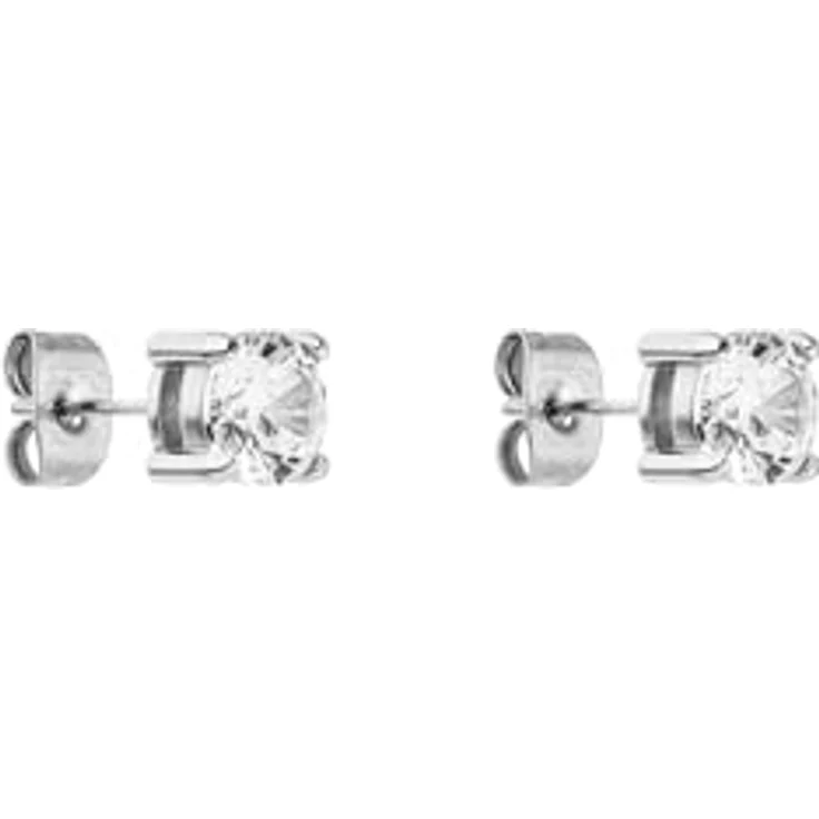Purelei Pristine Ohrringe, Zeitlose Ohrstecker mit 6 mm Zirkonia, vergoldeter Edelstahl, hypoallergen, elegant für Damen – Bild 3