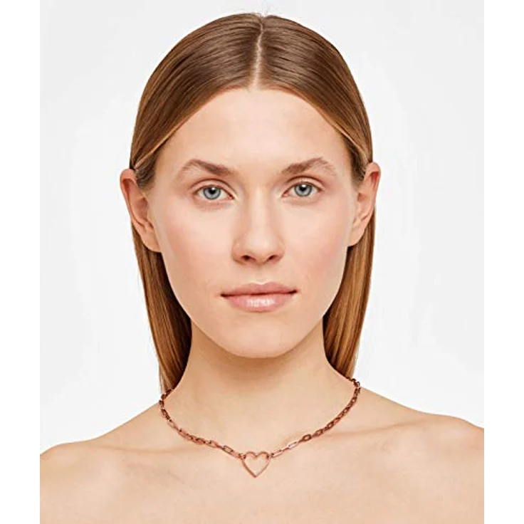 LIEBESKIND Berlin Damen-Collier Herzette aus Edelstahl, rosévergoldet, 32-45 cm verstellbar, Federringverschluss – Bild 2