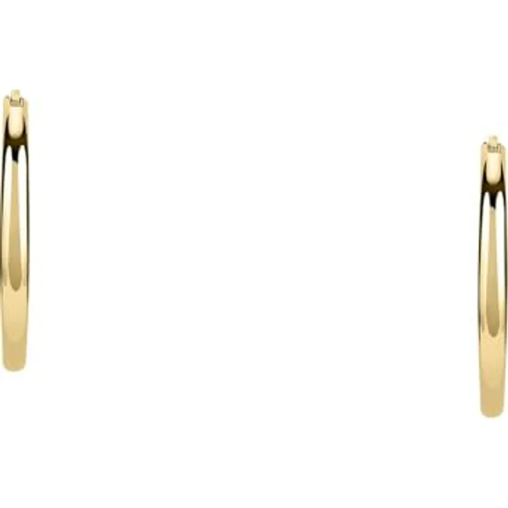 FAVS Damen-Creolen 375er Gelbgold, zeitloser Ohrschmuck in One Size – Bild 4