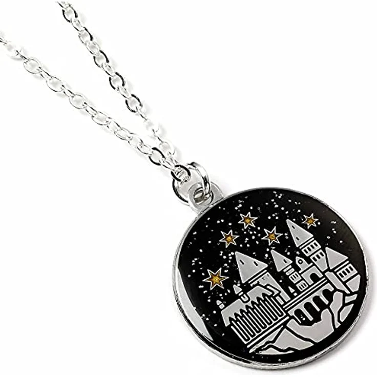 Harry Potter Carat Shop Anhänger Hogwarts-Schloss, versilbert aus Zinklegierung mit Roségold-Beschichtung – Bild 1