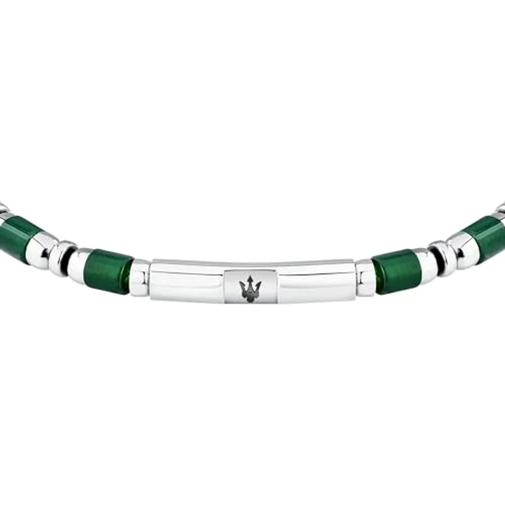 Maserati Herrenarmband ICONIC-Kollektion, aus Stahl mit Steinen, 21,5 cm, JM334AVD48 – Bild 2