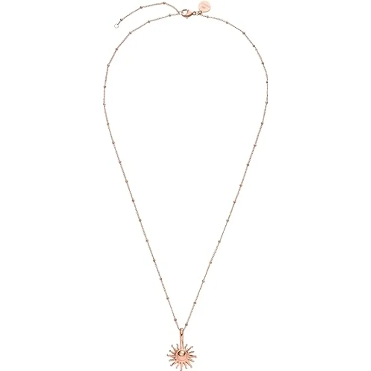 Purelei® Sun Kette Damen, wasserfeste Halskette aus Edelstahl in Roségold, verstellbar von 50-55 cm, ideal für individuellen Style