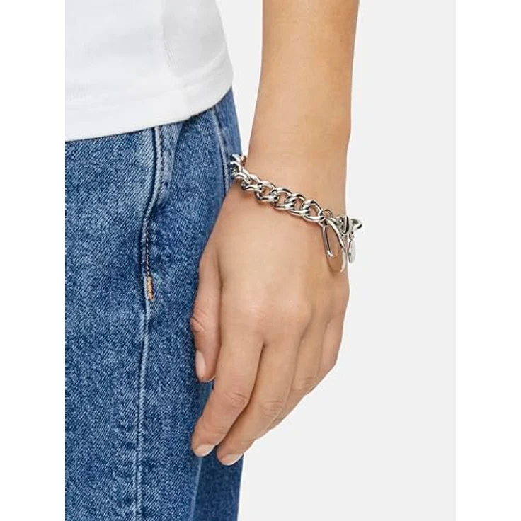 LIEBESKIND Armband LJ-1430-B-21, Edelstahl in silber, 21 cm mit Karabinerverschluss – Bild 2