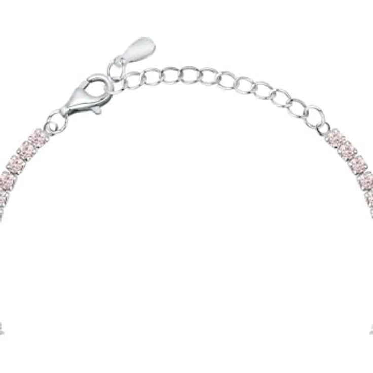CHRIST Damen-Armband 925er Silber, recycelte Zirkonia, One Size, Rosa – Bild 4