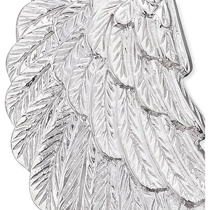 Engelsrufer Damen Anhänger 925 Sterling Silber rhodiniert, filigraner Engelsflügel, nickelfrei, ideal für Kette, mit Geschenkverpackung – Bild 2