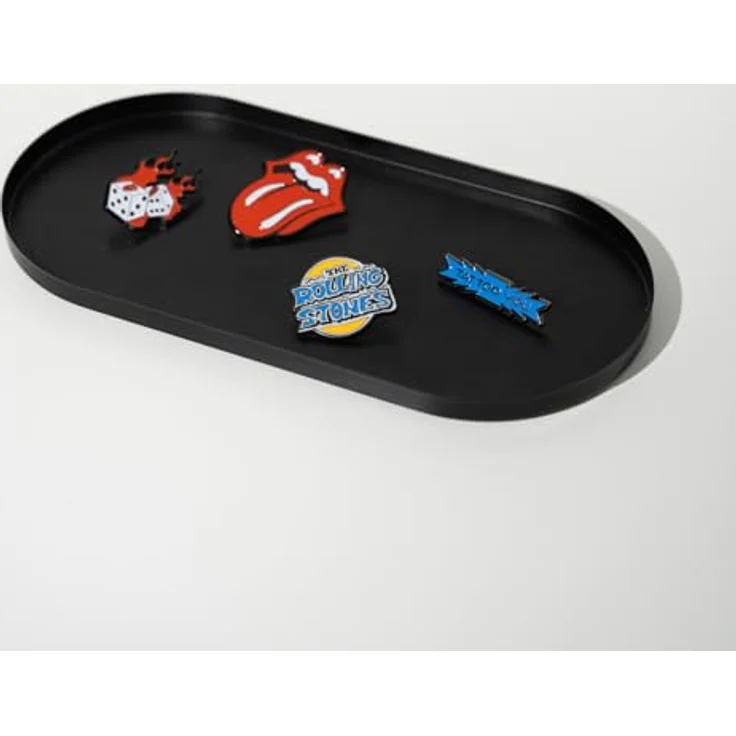Grupo Erik Set Pins The Rolling Stones, 4 Anstecknadeln aus Zinklegierung mit emailliertem Finish, 2,5 bis 4 cm – Bild 3