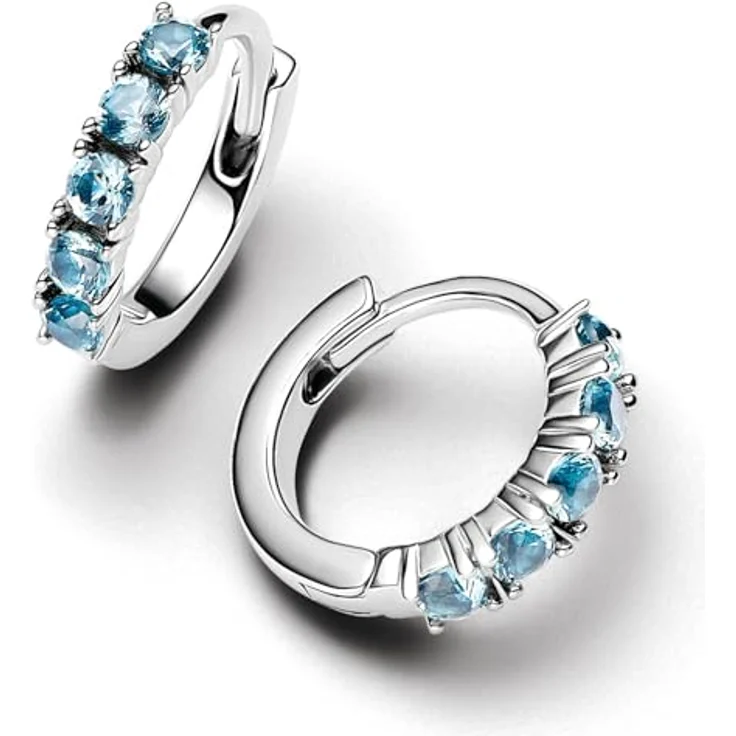 Pandora Creolen Timeless 293849C01, elegante Ohrstecker aus Silber – Bild 2