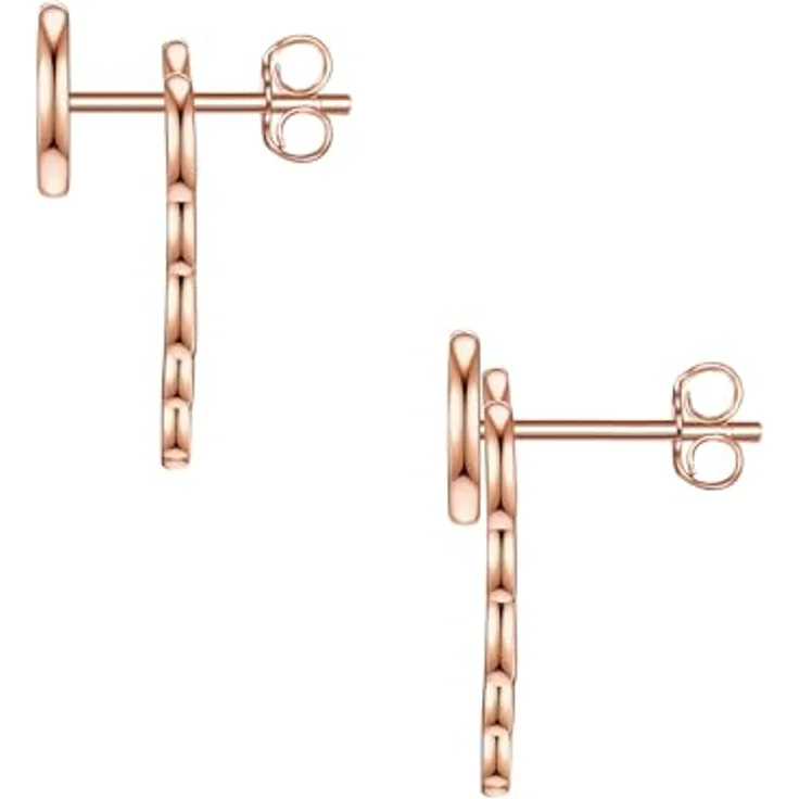 Glanzstücke München Damen Ohrstecker Lotusblüte, 925/- Sterling Silber rosévergoldet, verschiedene Tragevarianten in Schmuckverpackung – Bild 2