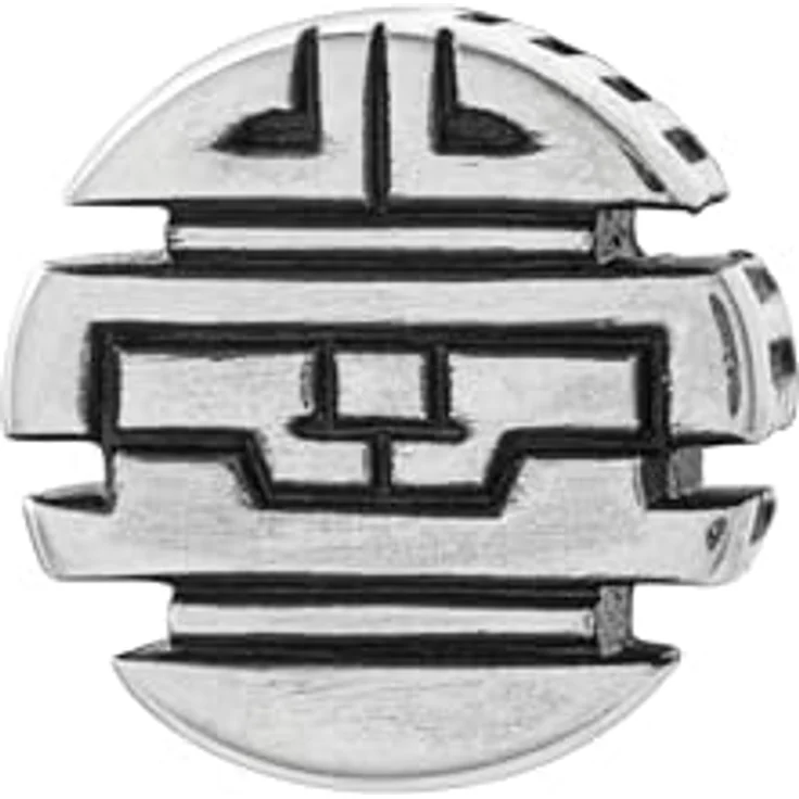 caÏ Herren Single Ohrstecker 925/- Sterling Silber, matt oxidiert, 0,7cm, ohne Stein, weiß – Bild 2