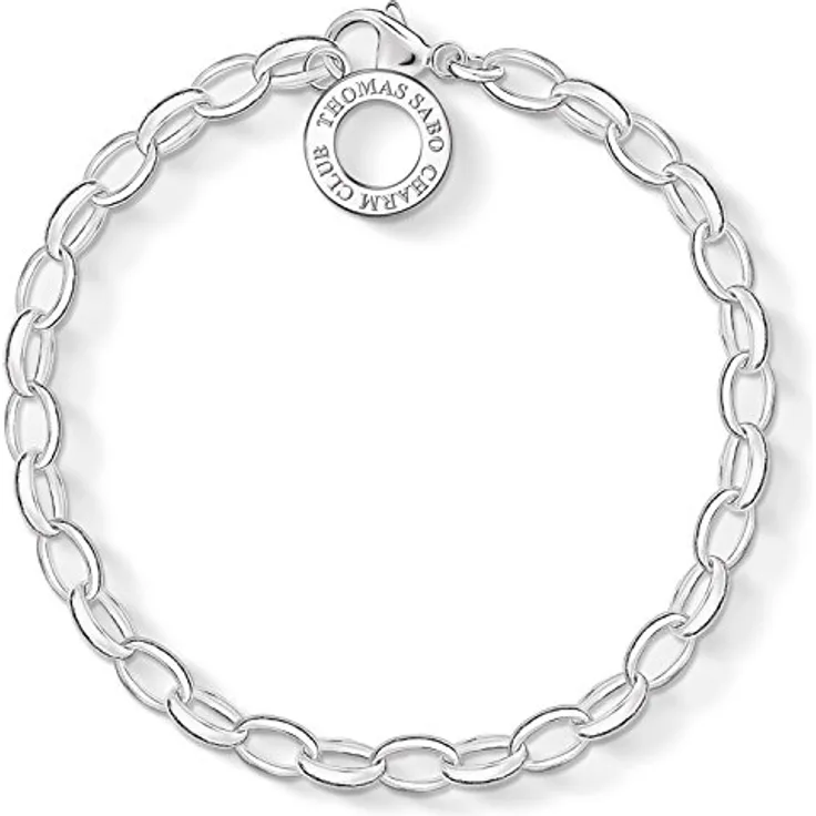 THOMAS SABO Damen Charm-Armband Classic Charm Club, 925 Sterling Silber, individuell kombinierbar