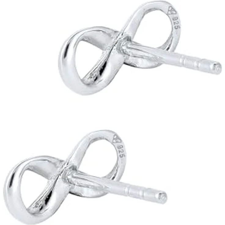 Elli Ohrringe Damen Infinity Symbol, 925 Sterling Silber, handgefertigt und anlaufgeschützt, hochglanzpoliert – Bild 4