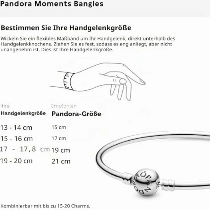 Pandora Charm Moments 791081, Charm-Anhänger aus hochwertigem Material, silber – Bild 8
