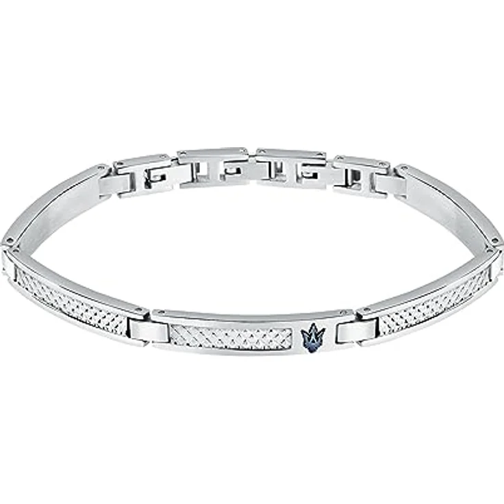 Maserati Herrenarmband JM423AVD21, aus Stahl mit blauem IP-Finish, 18,5+3 cm, Iconic Collection – Bild 1