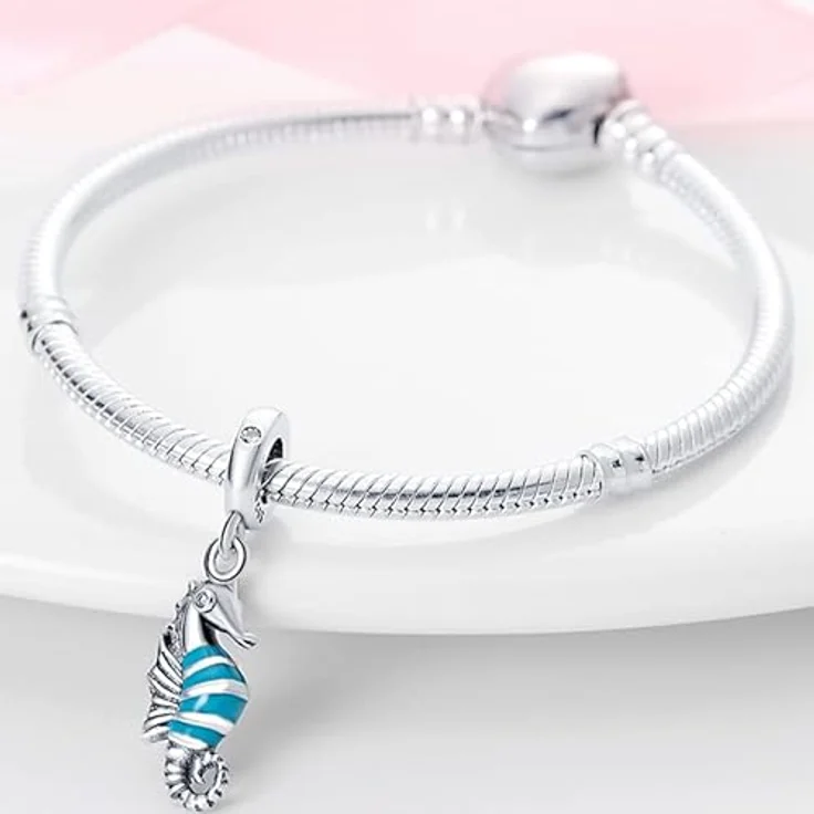 TINSLO Charm Anhänger Damen, 925 Sterling Silber, Zirkonia, kompatibel mit Pandora Armbändern und Halsketten, modisches Design für Frauen und Mädchen – Bild 3