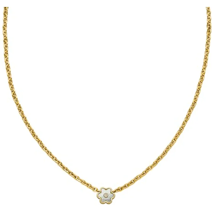 Purelei Flourish Damen Kette, goldfarbene Halskette aus langlebigem Edelstahl, wasserfest, verstellbare Länge 40-45 cm, ideal für individuellen Look – Bild 2