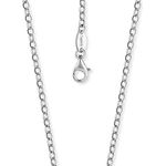 Engelsrufer Damen Halskette Ankerkette 925er Sterlingsilber, 2,85 mm Stärke, 50 cm Länge, Karabinerverschluss, nickelfrei, ERN-50-A