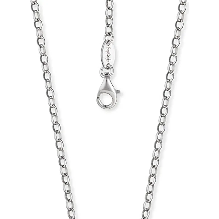 Engelsrufer Damen Halskette Ankerkette 925er Sterlingsilber, 2,85 mm Stärke, 50 cm Länge, Karabinerverschluss, nickelfrei, ERN-50-A