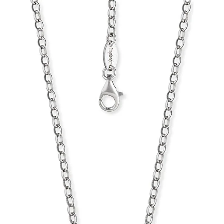 Engelsrufer Damen Halskette Ankerkette 925er Sterlingsilber, 2,85 mm Stärke, 50 cm Länge, Karabinerverschluss, nickelfrei, ERN-50-A – Bild 1