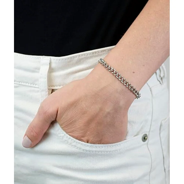 Liebeskind Berlin Armband LJ-1386-B-23, Edelstahl Schmuckarmband mit Zugverschluss, 23 cm, Silber – Bild 2