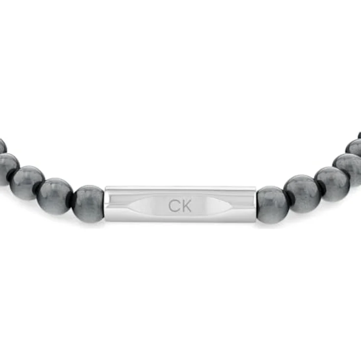Calvin Klein MIXED BEADS Herren-Armband, Schmuckperlen mit Tigerauge oder Hämatit, 195 mm Umfang – Bild 2