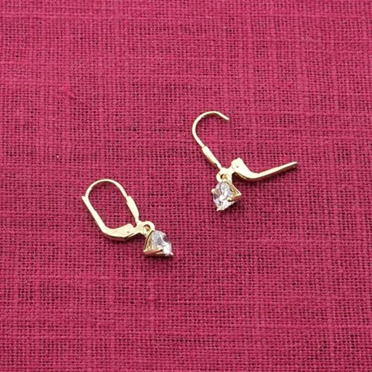 GLIZZ Damen-Ohrringe GL8795, 333 Gold Ohrhänger mit Zirkonias, 20 mm Länge, Geschenkidee in edler Verpackung – Bild 3