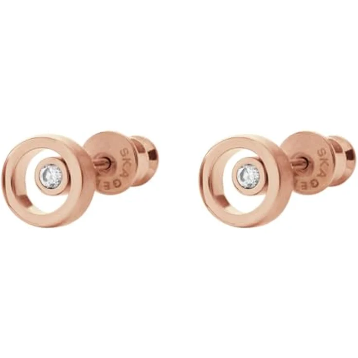 SKAGEN ELIN Paar Ohrstecker, Edelstahl mit synthetischen Zirkonia, nordisches Design – Bild 4