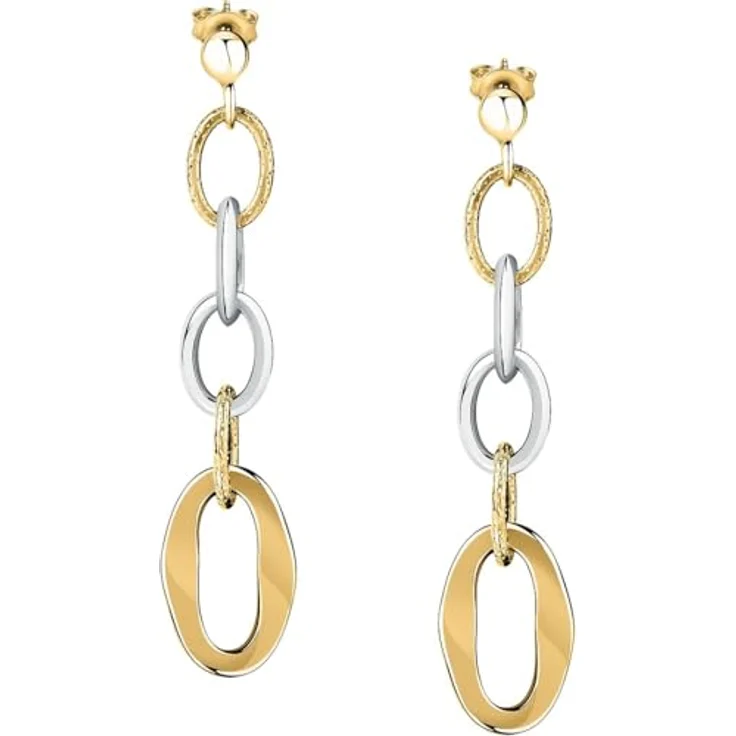 CHRIST Damen-Ohrhänger 585er Gelbgold und 585er Weißgold, zeitloses Design, One Size, Modell 89131979 – Bild 2