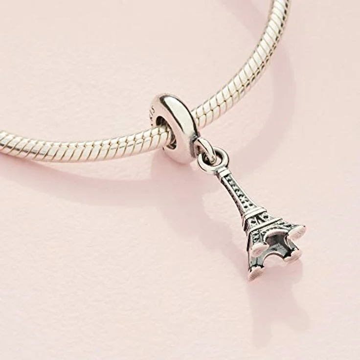PANDORA Silber Charm Eifelturm Paris 791082, 925er Sterling Silber, teilweise geschwärzt – Bild 4