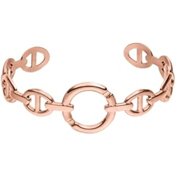 Purelei Chic Armcuff – eleganter Armreif im Ring-Design, wasserfest, Edelstahl, 14K vergoldet, 18K rosévergoldet oder silberfarben (Rosegold), Durchmesser 6,0 – 6,5 cm