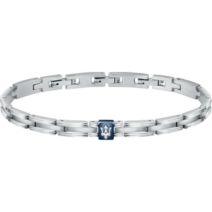 Maserati JEWELS Herren Armband JM420ATK03, aus Steel mit PVD-Beschichtung in Blau, 220mm, Clip-Verschluss – Bild 1