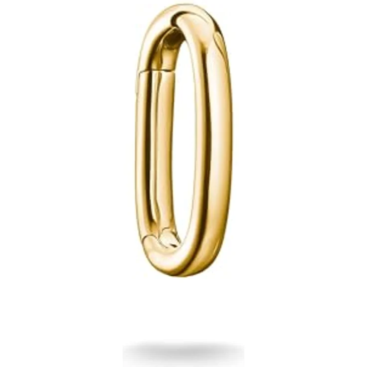 THOMAS SABO Charm Club Connect Link, ovales Kettenanhänger-Verbindungselement in Gold, aus recyceltem 925 Silber mit 18k Vergoldung – Bild 1