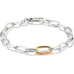 THOMAS SABO Charm-Armband Charm Club Connect, recyceltes Silber 925 mit Connect Link und sicherem Karabinerhaken