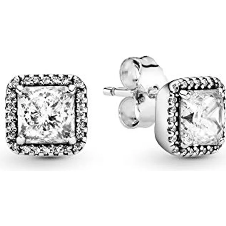 Pandora Ohrstecker Timeless 290591CZ, Silber 925 mit Zirkonia-Besatz in klarem Weiß