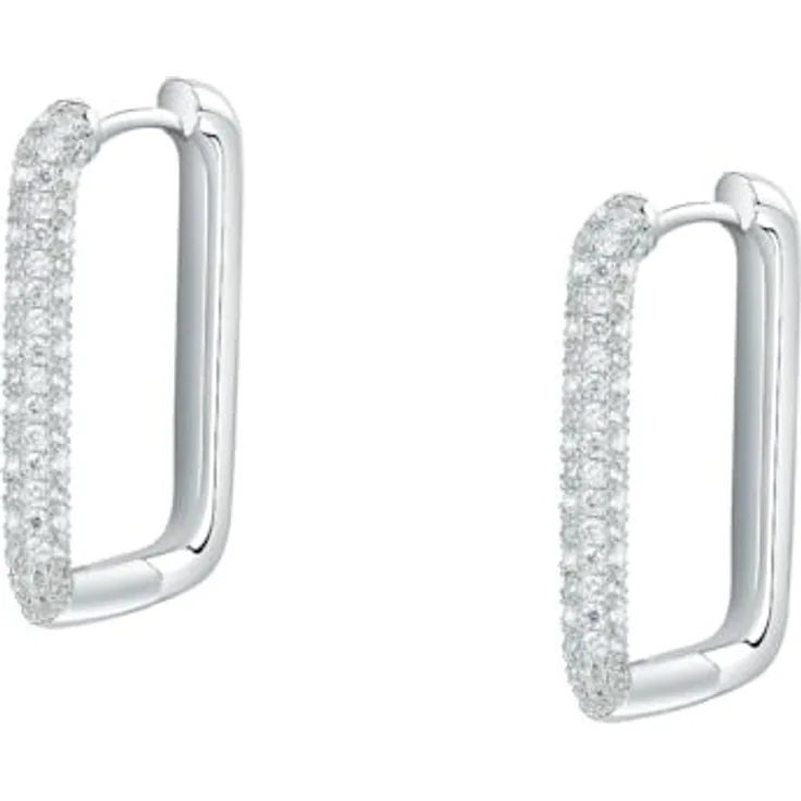 CHRIST Damen-Creolen, 925er Silber mit recyceltem Zirkonia, One Size