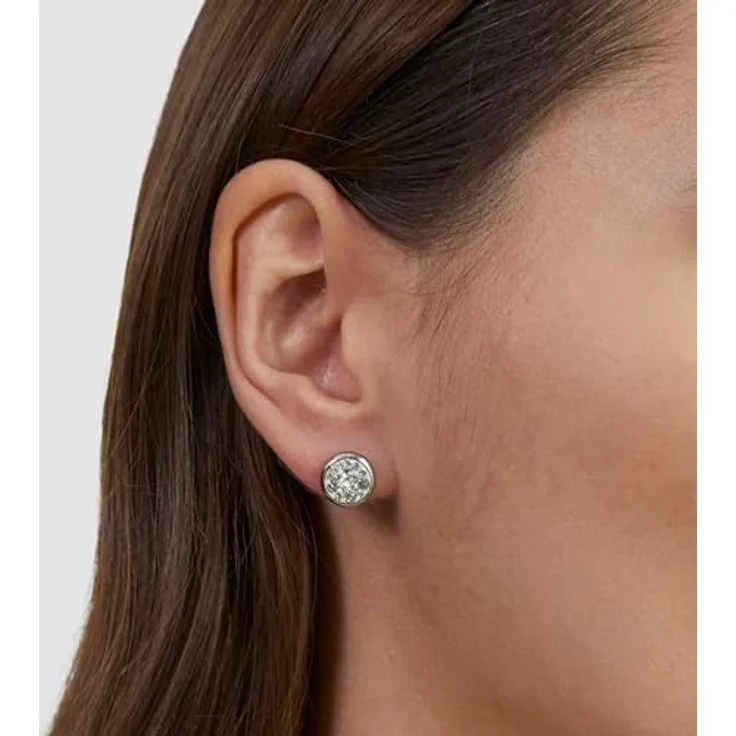 s.Oliver Ohrring - Elegante Ohrstecker aus poliertem Edelstahl, silber, wasserfest & hautfreundlich, 10,4 mm mit Steckverschluss – Bild 2