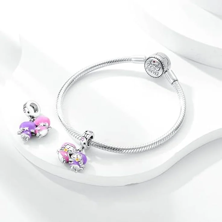 Pandach Damen Charm Anhänger Sternzeichen 925 Sterling Silber, 12 Sternbilder Charms Beads, kompatibel mit Pandora Armband und Halskette – Bild 3