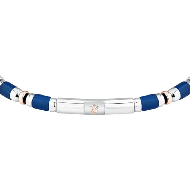 Maserati Herrenarmband ICONIC-Kollektion, Stahl mit Steinen, Länge 22 cm, Schmuckverschluss – Bild 2