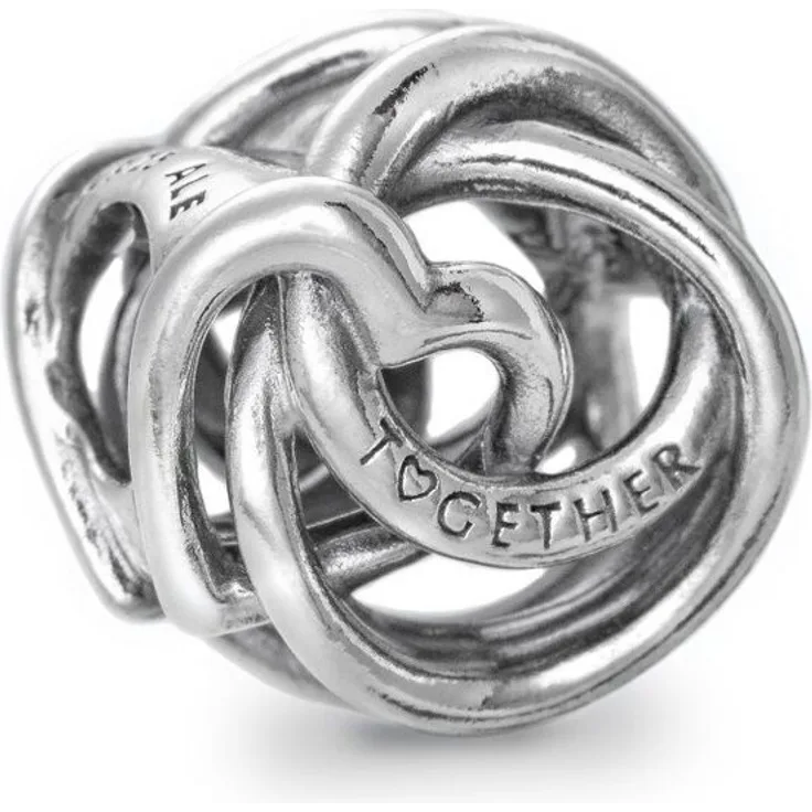 Pandora FAMILY ALWAYS ENCIRCLED HEART, Damen Charm Bead aus Sterlingsilber 925, inkl. Markenetui