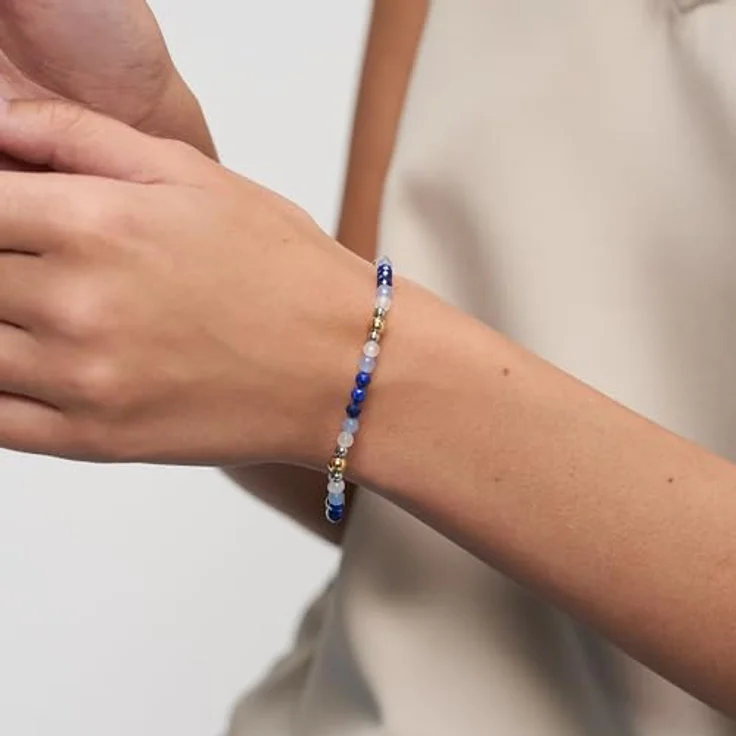 s.Oliver Bracelet - Edelstahl Armband - silber - verstellbare Kugelkette bis 18 cm - wasserfest & hautfreundlich – Bild 2