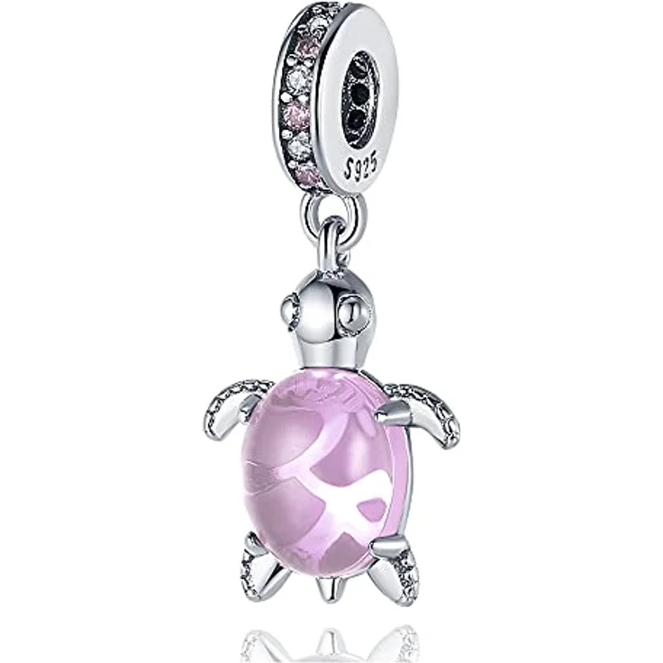 Pandach Damen Charm Anhänger, 925 Sterling Silber mit Zirkonia, Kompatibel mit europäischen Armbändern und Halsketten für Frauen und Mädchen – Bild 1